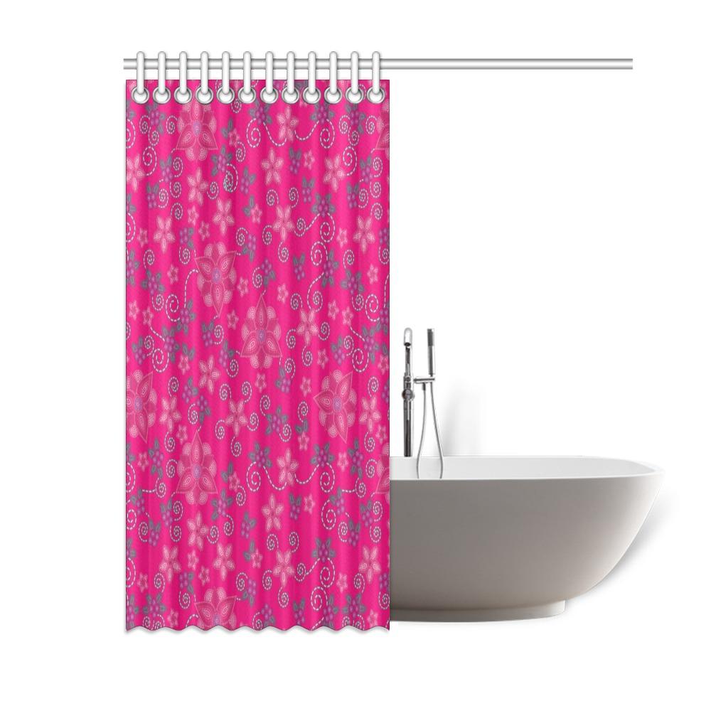 Berry Picking Pink Shower Curtain 60"x72" Shower Curtain 60"x72" e-joyer 