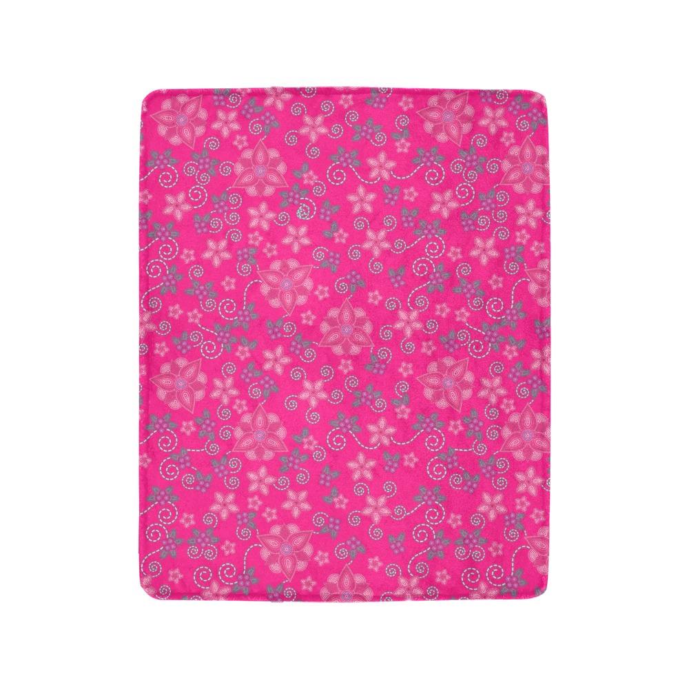 Berry Picking Pink Ultra-Soft Micro Fleece Blanket 40"x50" Ultra-Soft Blanket 40''x50'' e-joyer 