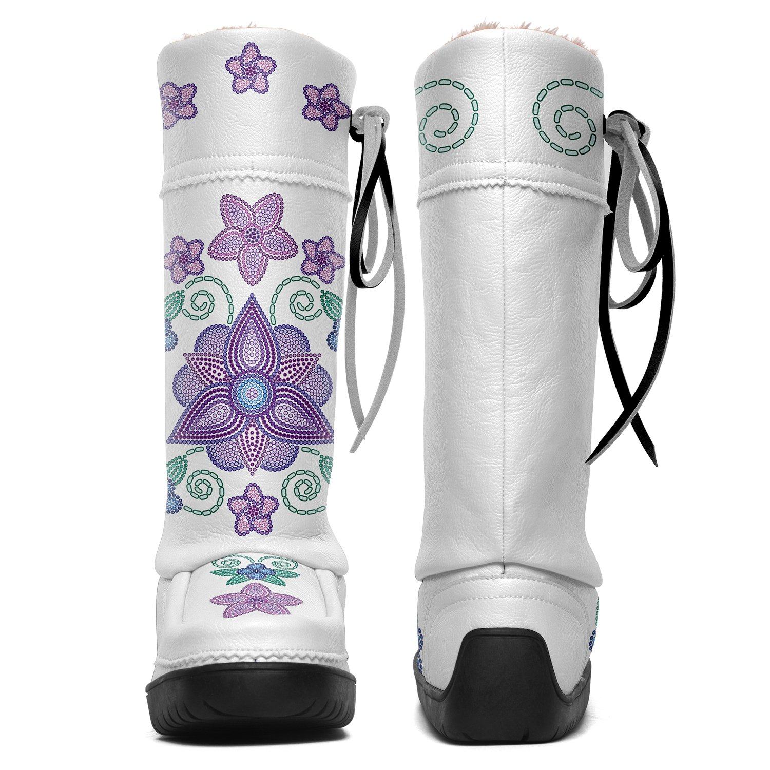 Berry Picking White Real Leather MoccaLux 49 Dzine 