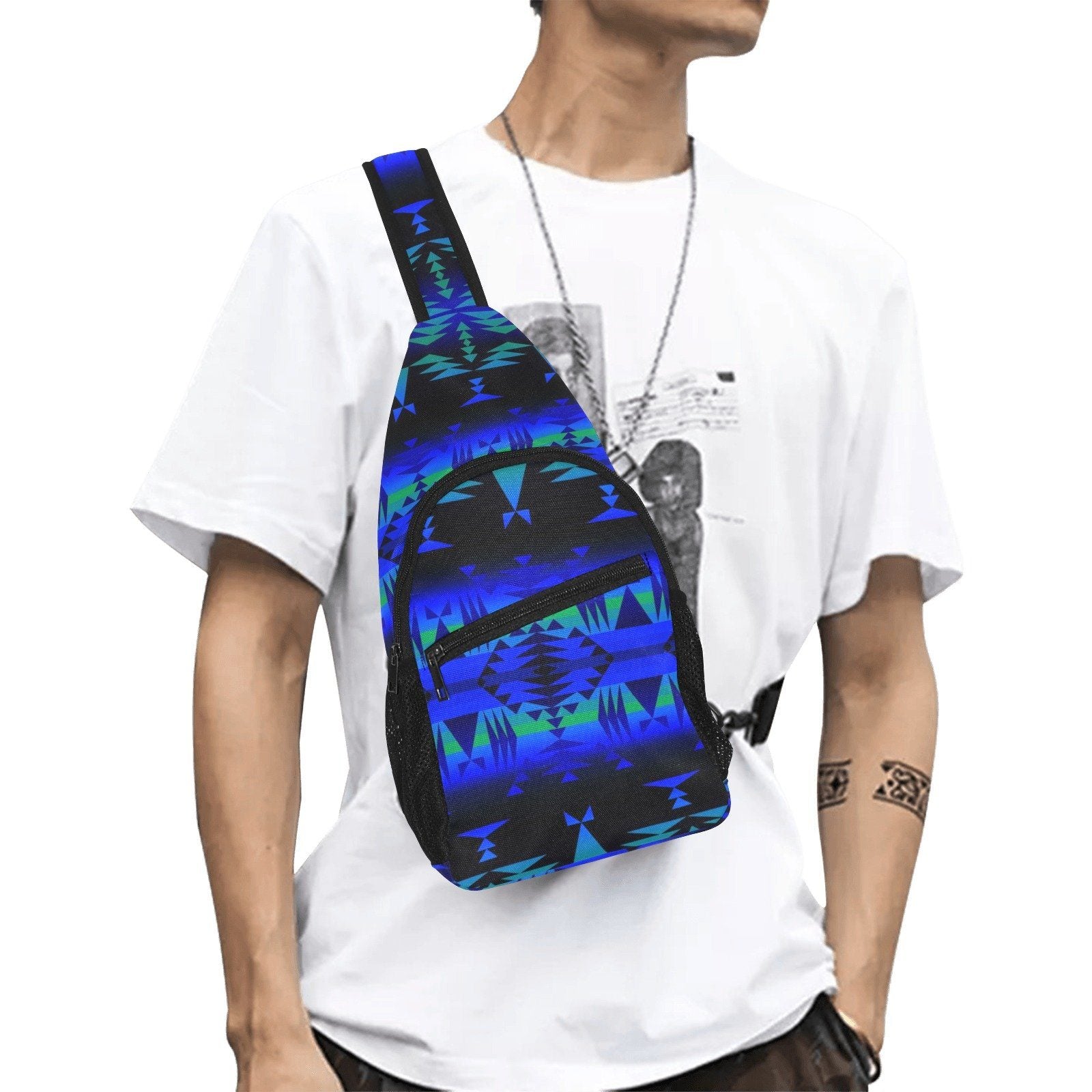 Between the Blue Ridge Mountains All Over Print Chest Bag (Model 1719) All Over Print Chest Bag (1719) e-joyer 