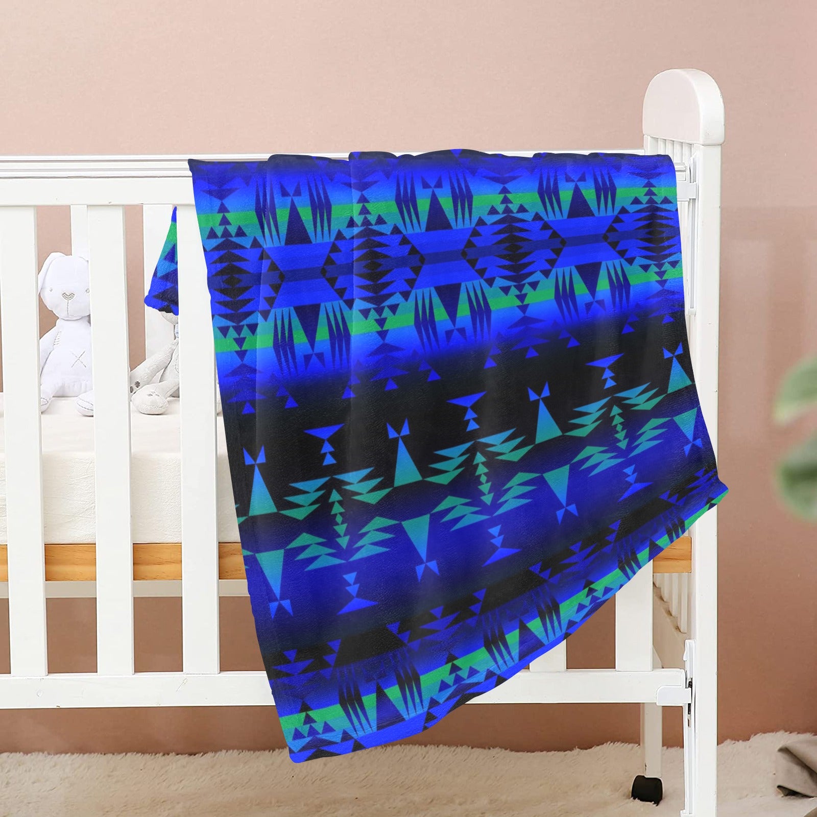 Between the Blue Ridge Mountains Baby Blanket 40"x50" Baby Blanket 40"x50" e-joyer 