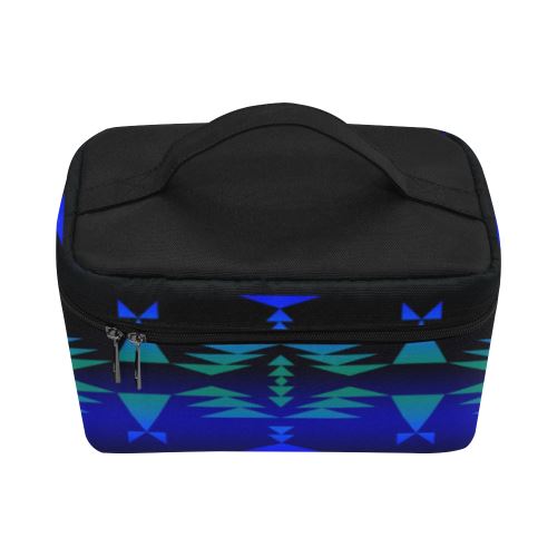 Between the Blue Ridge Mountains Cosmetic Bag/Large (Model 1658) Cosmetic Bag e-joyer 