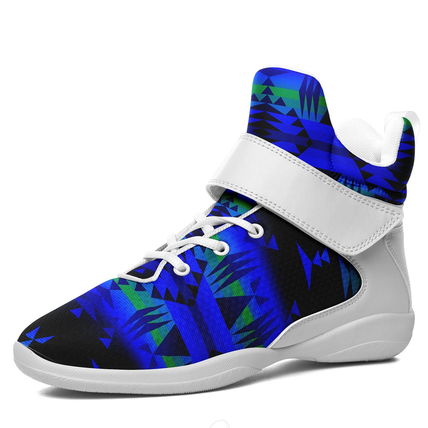 Between the Blue Ridge Mountains Ipottaa Basketball / Sport High Top Shoes - White Sole 49 Dzine US Men 7 / EUR 40 White Sole with White Strap 