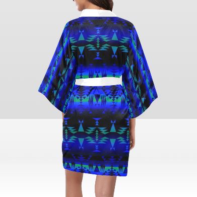 Between the Blue Ridge Mountains Kimono Robe Artsadd 