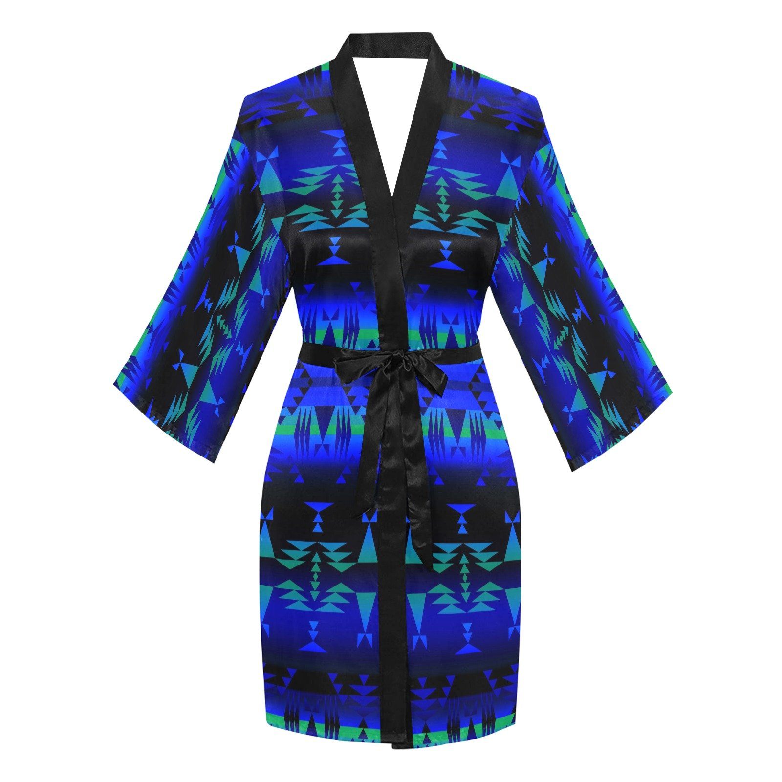 Between the Blue Ridge Mountains Long Sleeve Kimono Robe Long Sleeve Kimono Robe e-joyer 