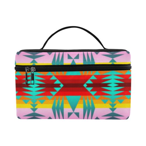 Between the Cascade Mountains Cosmetic Bag/Large (Model 1658) Cosmetic Bag e-joyer 