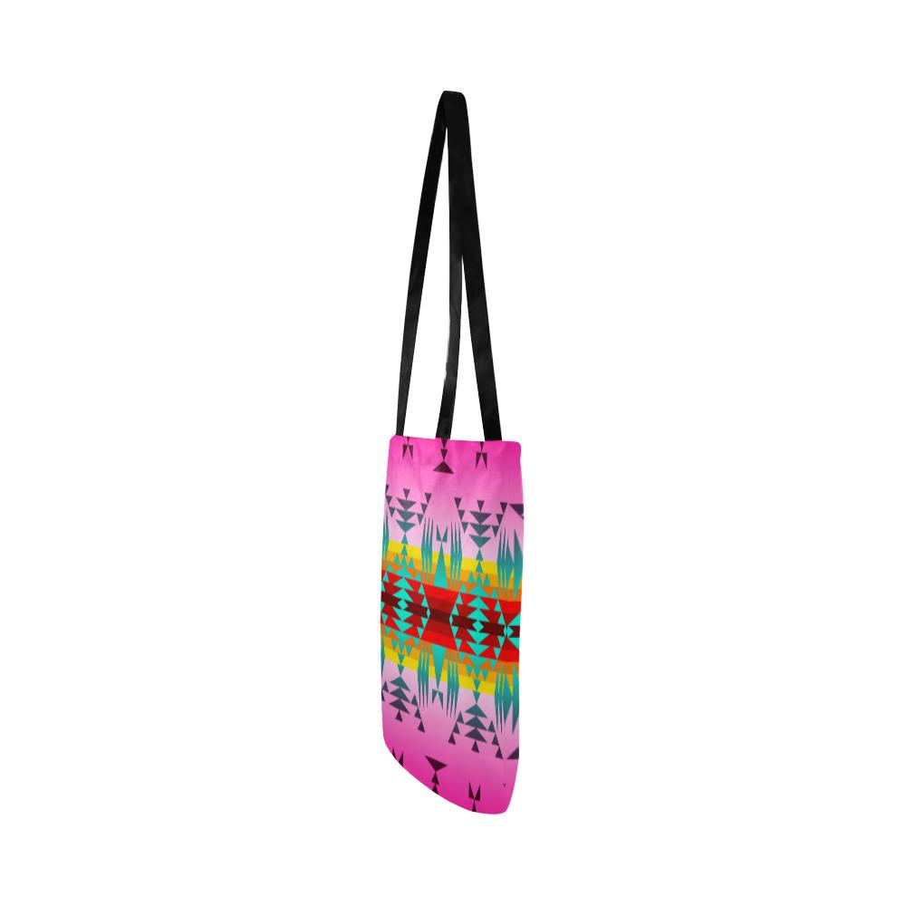 Between the Cascade Mountains Reusable Shopping Bag Model 1660 (Two sides) Shopping Tote Bag (1660) e-joyer 