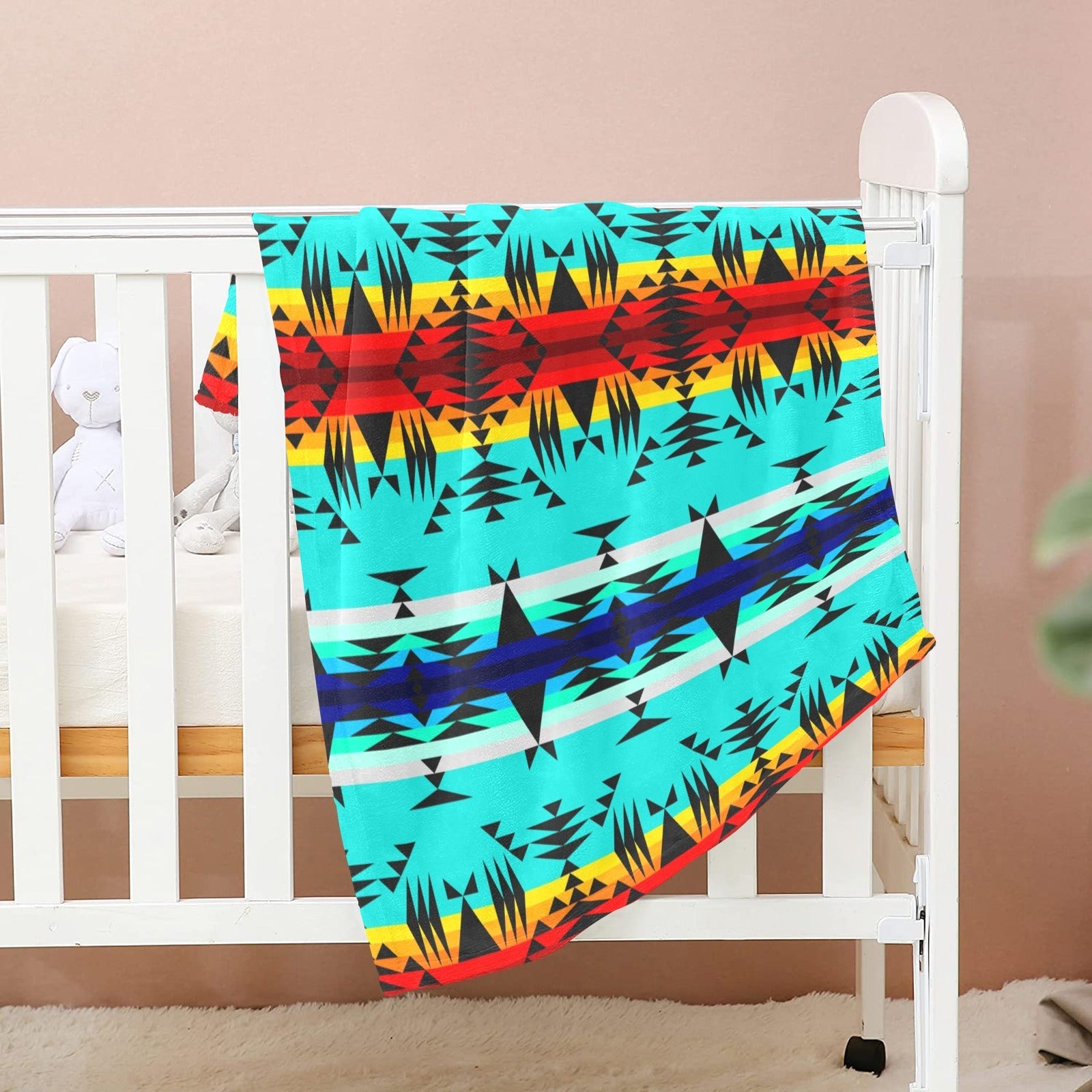 Between the Mountains Baby Blanket 30"x40" Baby Blanket 30"x40" e-joyer 