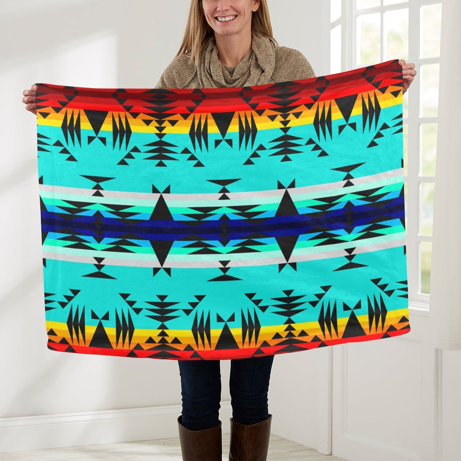 Between the Mountains Baby Blanket 30"x40" Baby Blanket 30"x40" e-joyer 