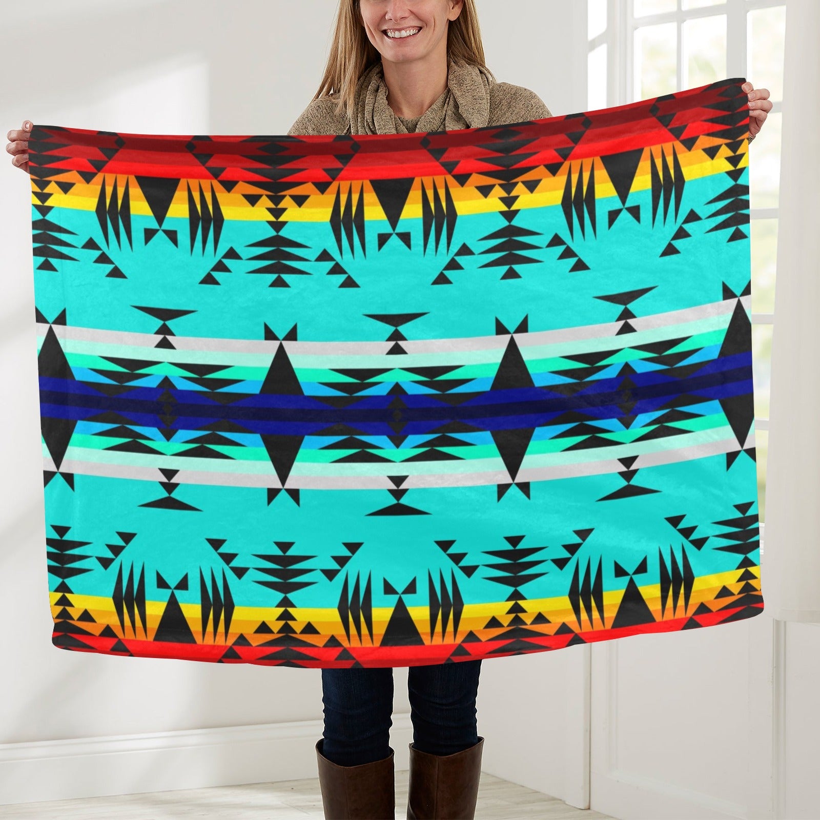 Between the Mountains Baby Blanket 40"x50" Baby Blanket 40"x50" e-joyer 