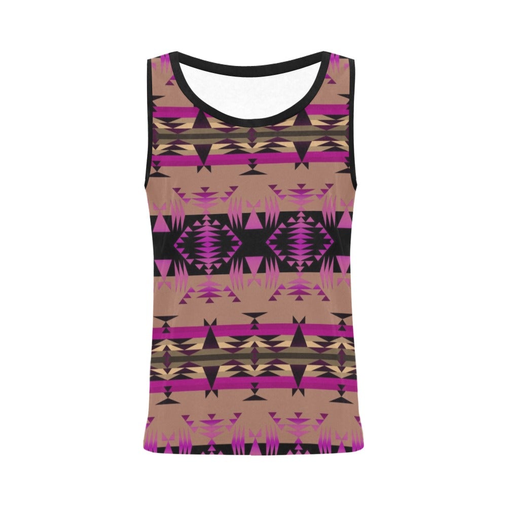 Between the Mountains Berry All Over Print Tank Top for Women (Model T43) All Over Print Tank Top for Women (T43) e-joyer 