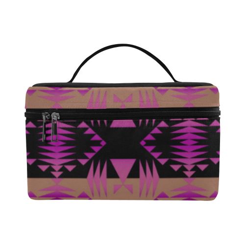 Between the Mountains Berry Cosmetic Bag/Large (Model 1658) Cosmetic Bag e-joyer 