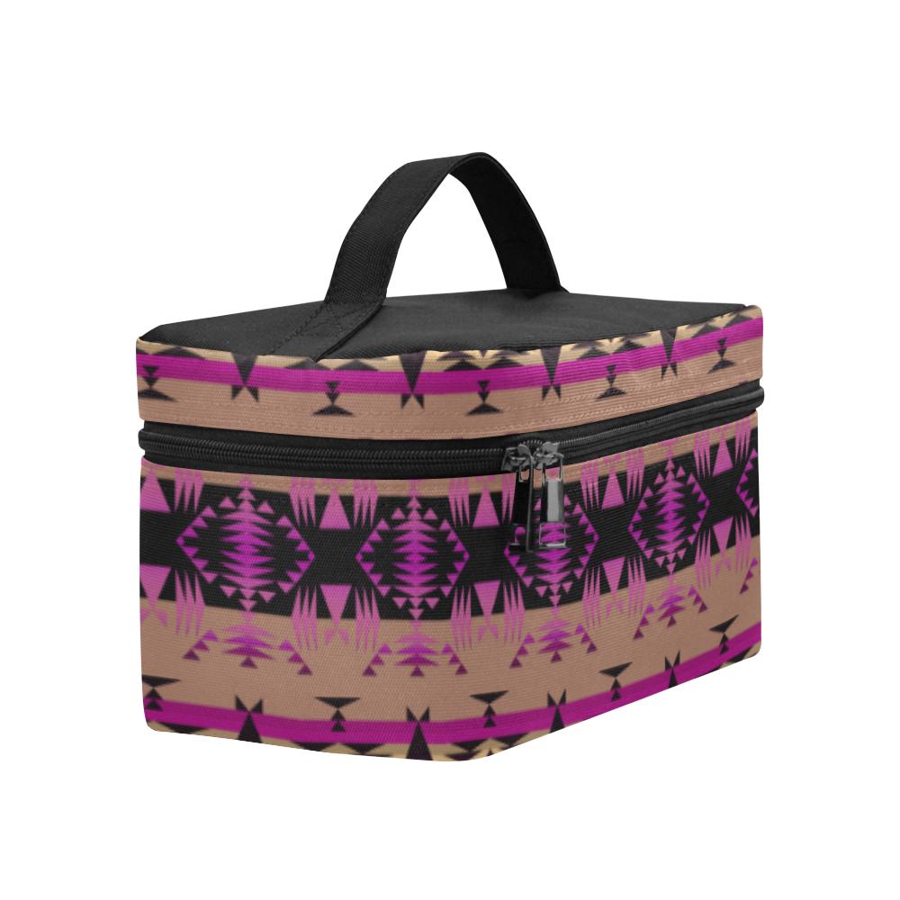 Between the Mountains Berry Cosmetic Bag/Large (Model 1658) Cosmetic Bag e-joyer 