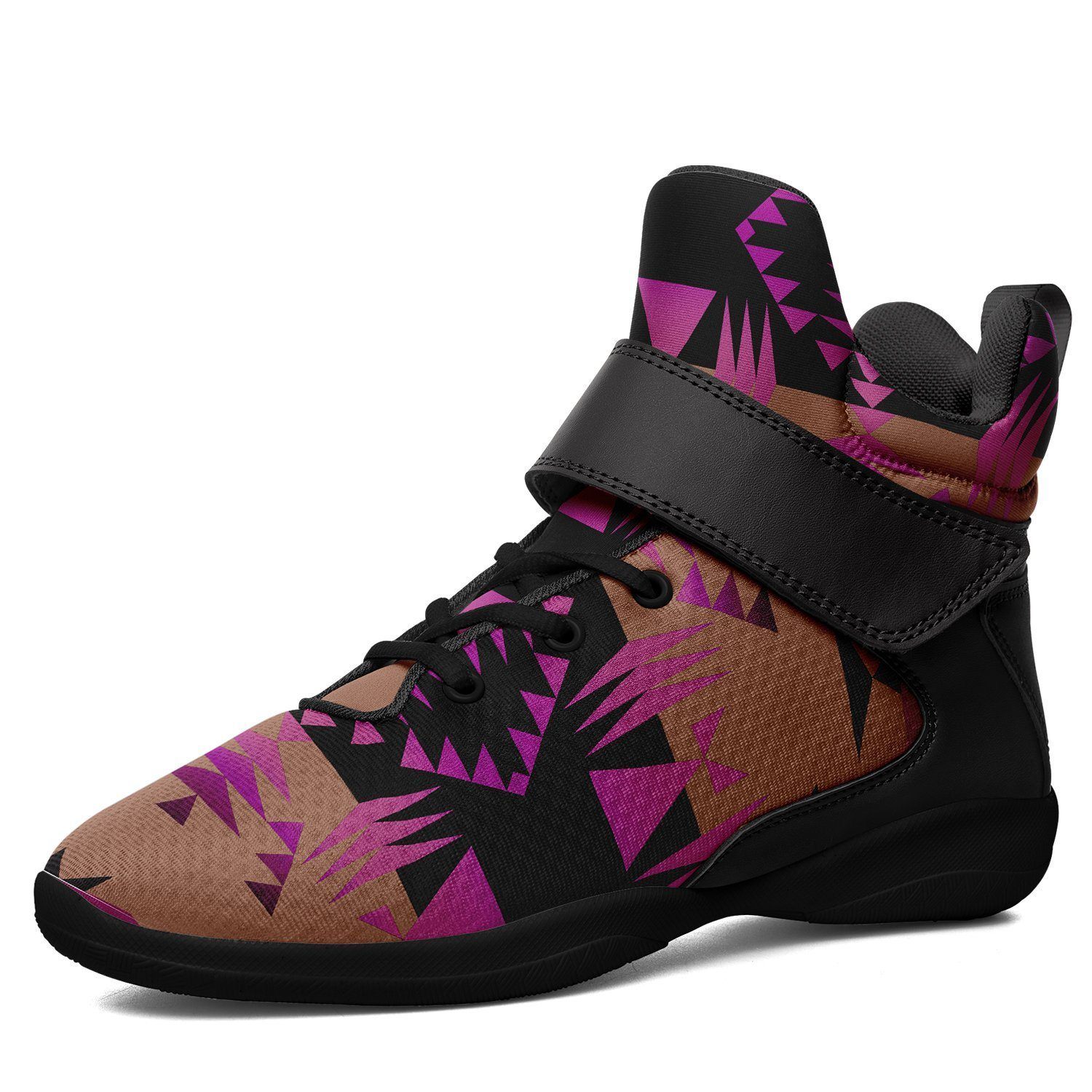 Between the Mountains Berry Ipottaa Basketball / Sport High Top Shoes - Black Sole 49 Dzine US Men 7 / EUR 40 Black Sole with Black Strap 