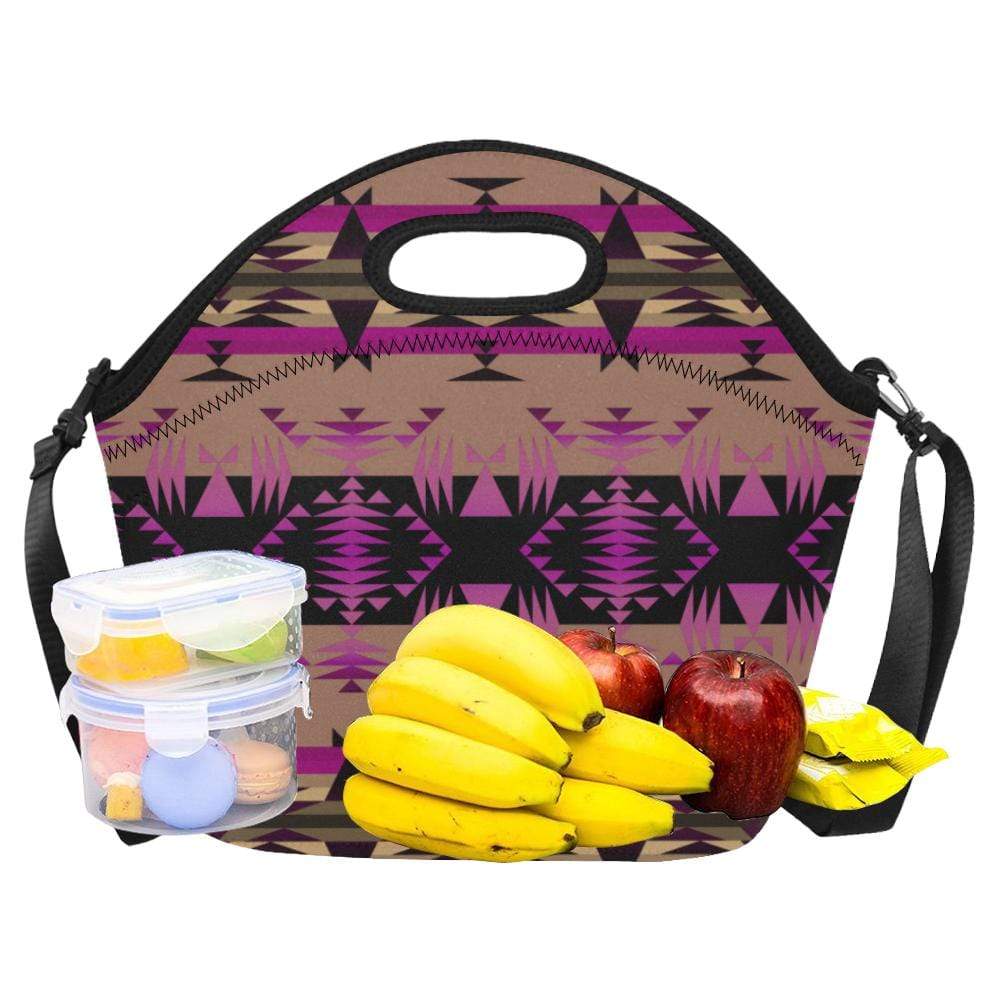 Between the Mountains Berry Neoprene Lunch Bag/Large (Model 1669) Neoprene Lunch Bag/Large (1669) e-joyer 