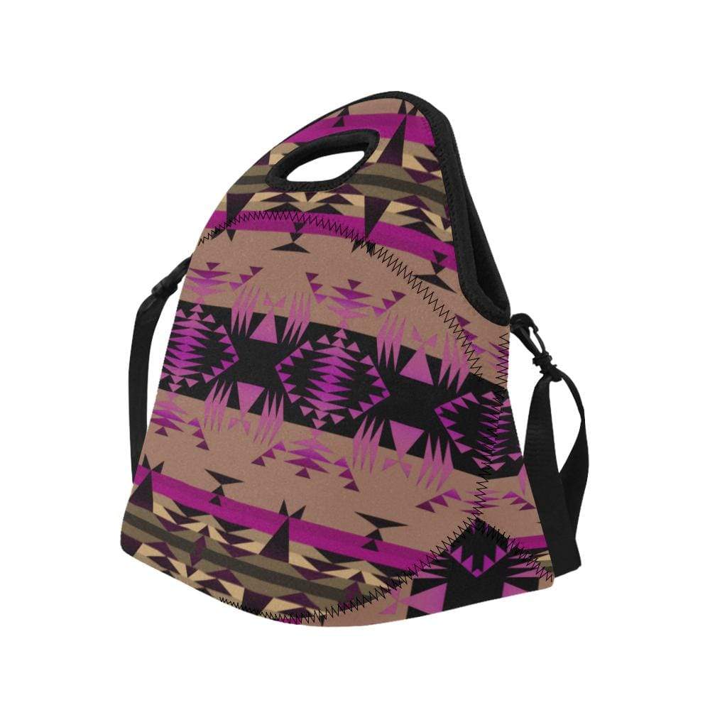 Between the Mountains Berry Neoprene Lunch Bag/Large (Model 1669) Neoprene Lunch Bag/Large (1669) e-joyer 