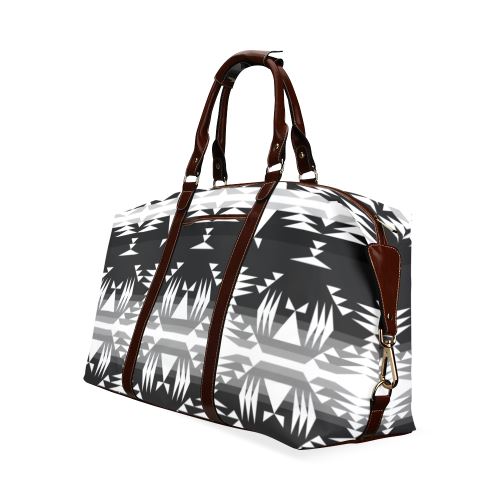 Between the Mountains Black and White Classic Travel Bag (Model 1643) Remake Classic Travel Bags (1643) e-joyer 