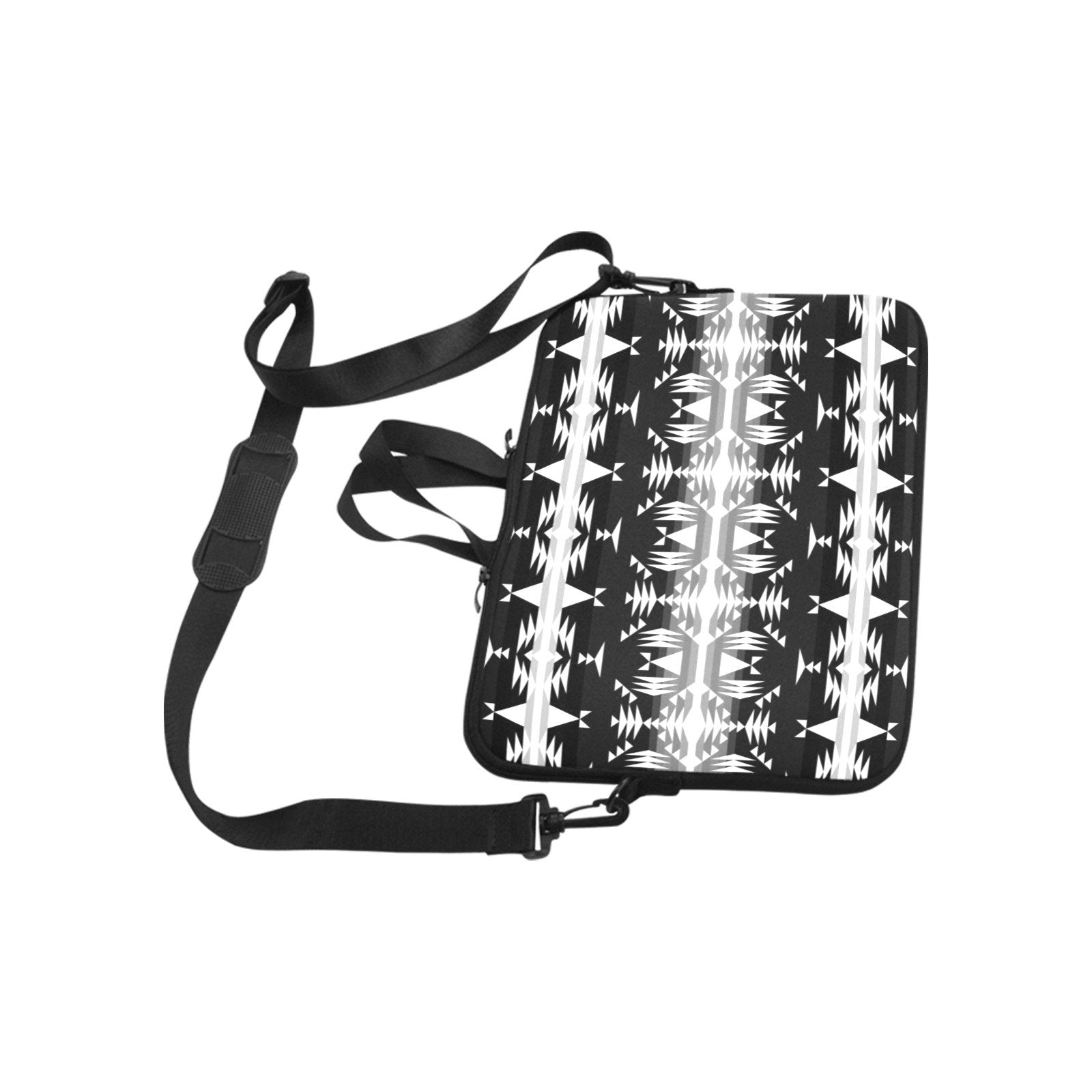 Between the Mountains Black and White Laptop Handbags 10" bag e-joyer 