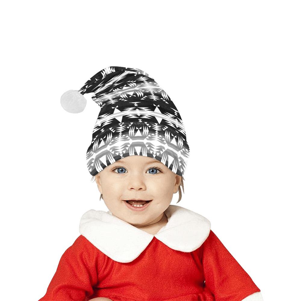 Between the Mountains Black and White Santa Hat Santa Hat e-joyer 