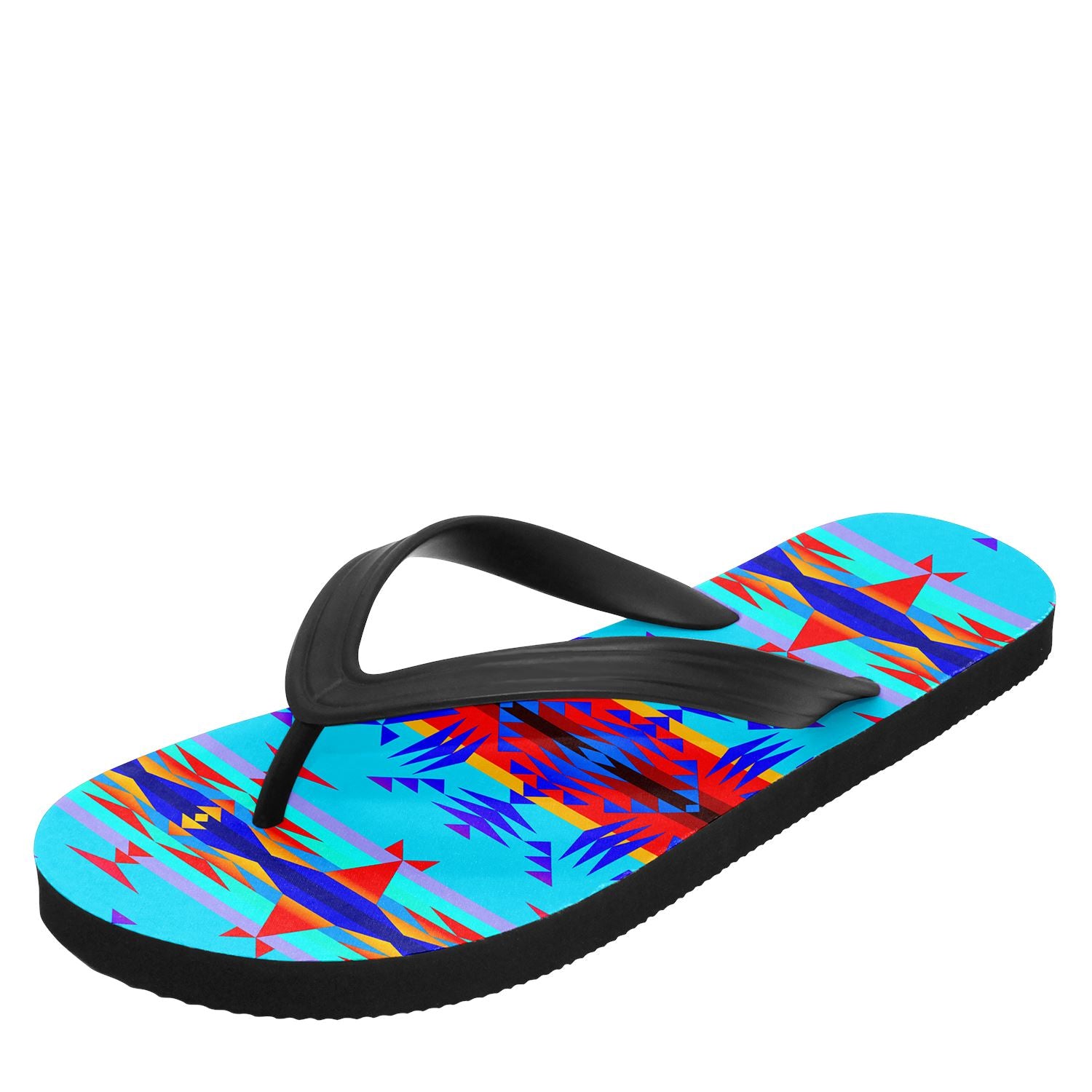 Between the Mountains Blue Flip Flops 49 Dzine 