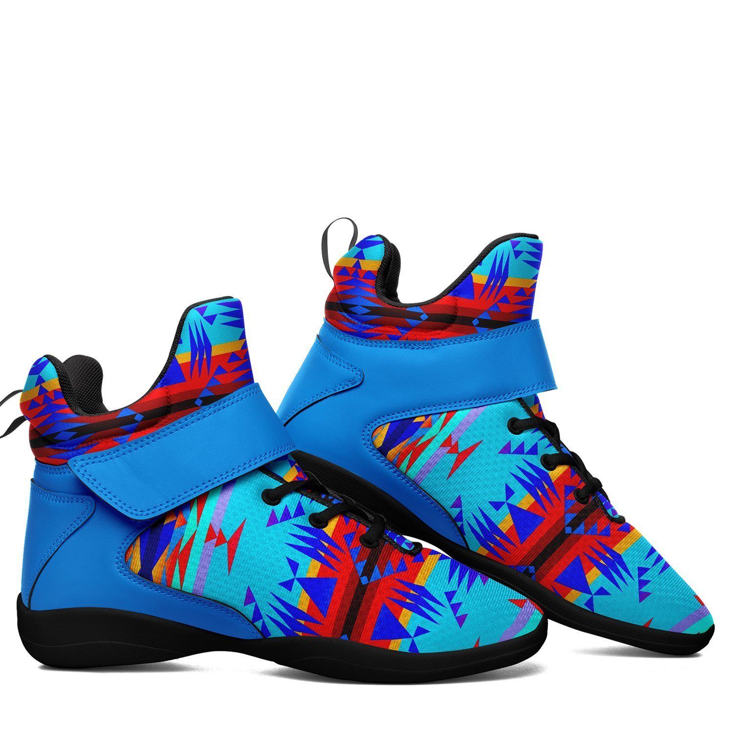 Between the Mountains Blue Ipottaa Basketball / Sport High Top Shoes - Black Sole 49 Dzine 