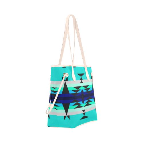 Between the Mountains Clover Canvas Tote Bag (Model 1661) Clover Canvas Tote Bag (1661) e-joyer 
