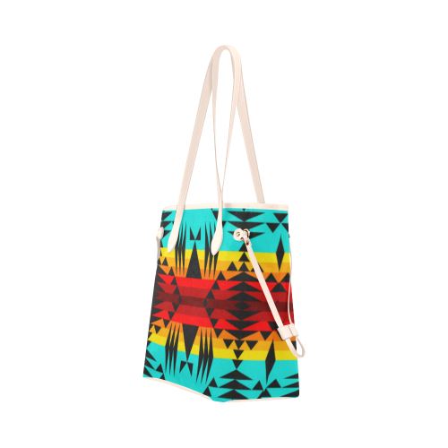 Between the Mountains Clover Canvas Tote Bag (Model 1661) Clover Canvas Tote Bag (1661) e-joyer 