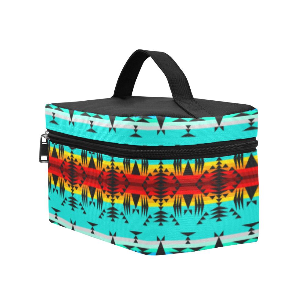 Between the Mountains Cosmetic Bag/Large (Model 1658) Cosmetic Bag e-joyer 