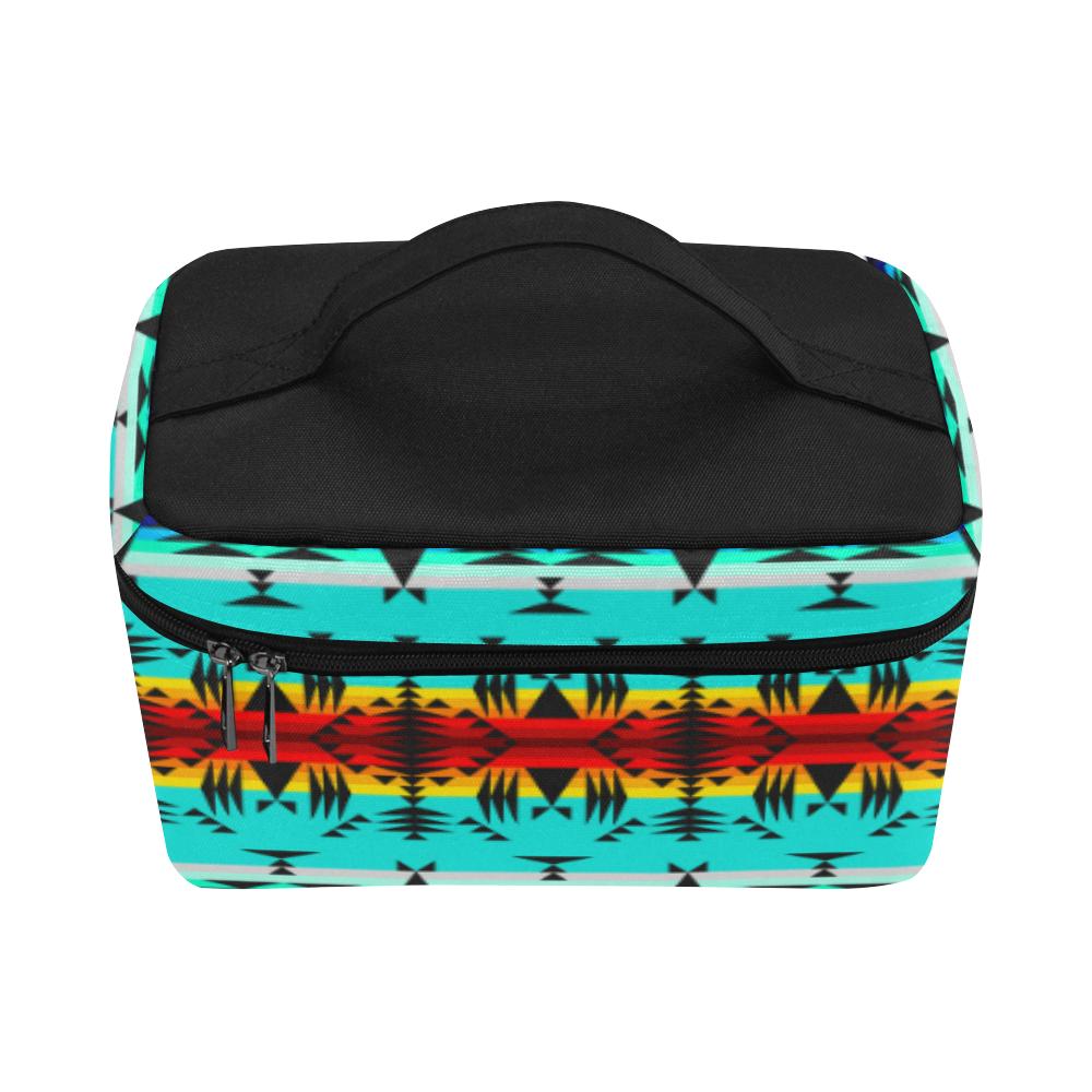 Between the Mountains Cosmetic Bag/Large (Model 1658) Cosmetic Bag e-joyer 