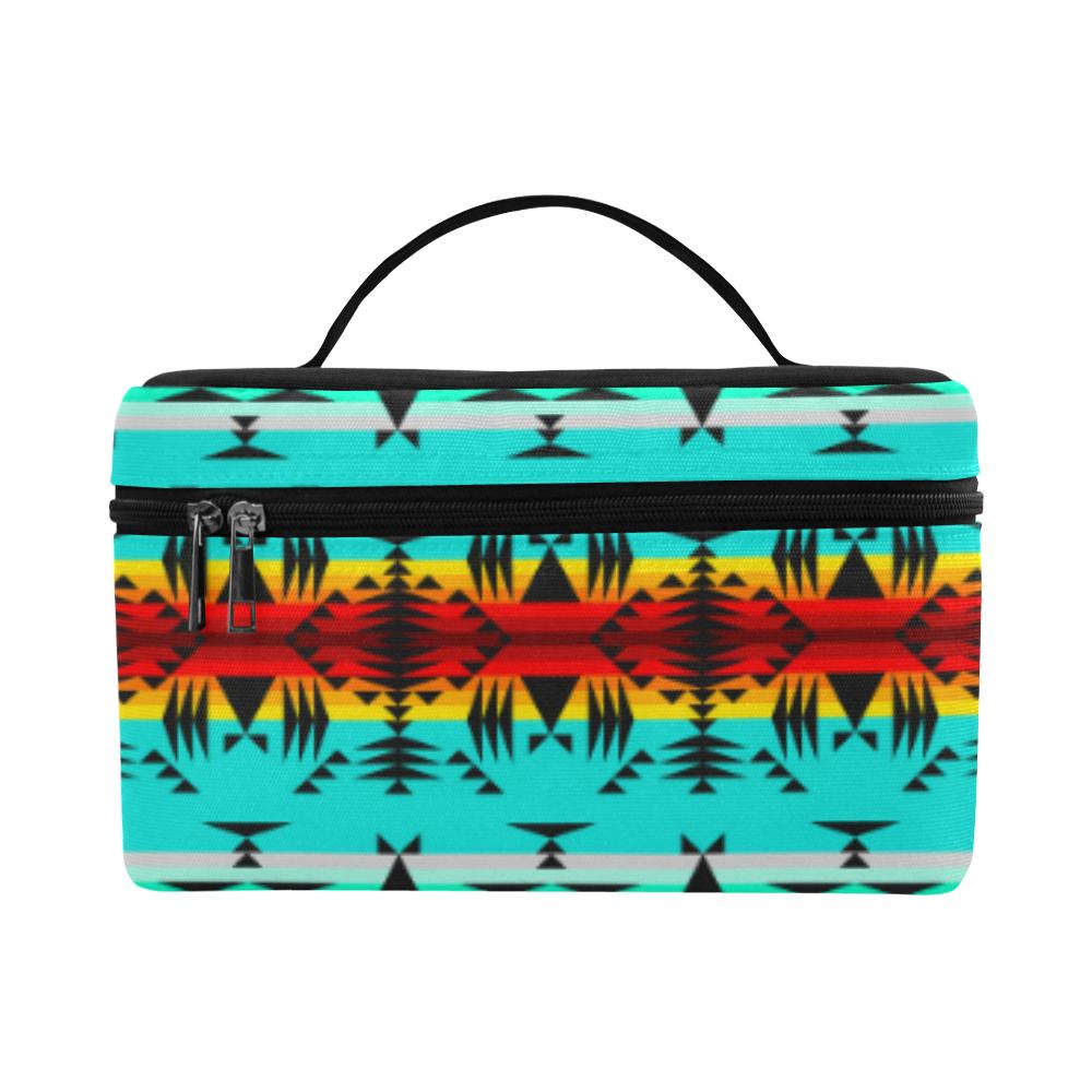 Between the Mountains Cosmetic Bag/Large (Model 1658) Cosmetic Bag e-joyer 