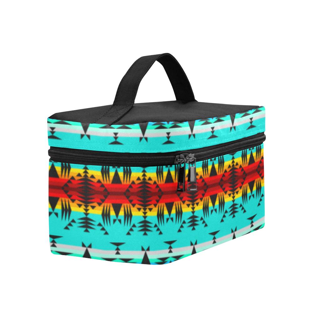 Between the Mountains Cosmetic Bag/Large (Model 1658) Cosmetic Bag e-joyer 