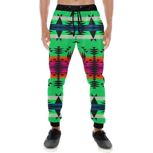 Between the Mountains Deep Lake Men's All Over Print Sweatpants (Model L11) Men's All Over Print Sweatpants (L11) e-joyer 