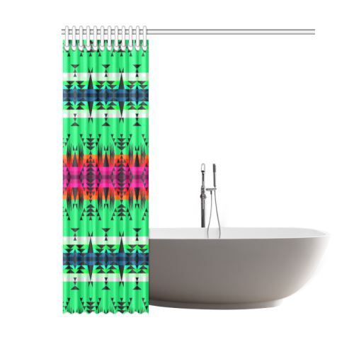 Between the Mountains Deep Lake Shower Curtain 60"x72" Shower Curtain 60"x72" e-joyer 