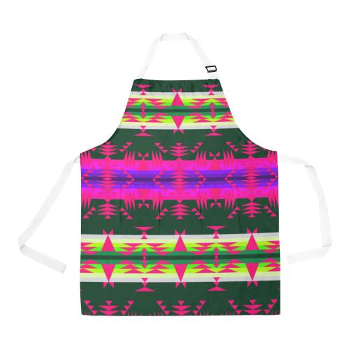 Between the Mountains Deep Lake Sunset All Over Print Apron All Over Print Apron e-joyer 