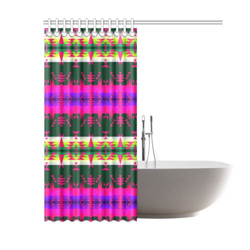 Between the Mountains Deep Lake Sunset Shower Curtain 60"x72" Shower Curtain 60"x72" e-joyer 