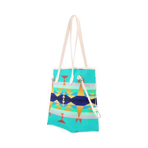 Between the Mountains Fire Clover Canvas Tote Bag (Model 1661) Clover Canvas Tote Bag (1661) e-joyer 