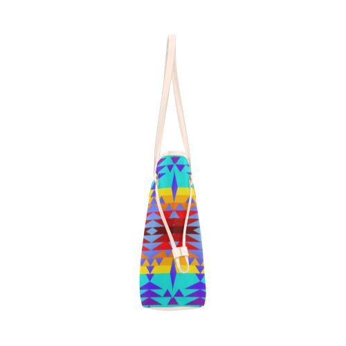 Between the Mountains Fire Clover Canvas Tote Bag (Model 1661) Clover Canvas Tote Bag (1661) e-joyer 