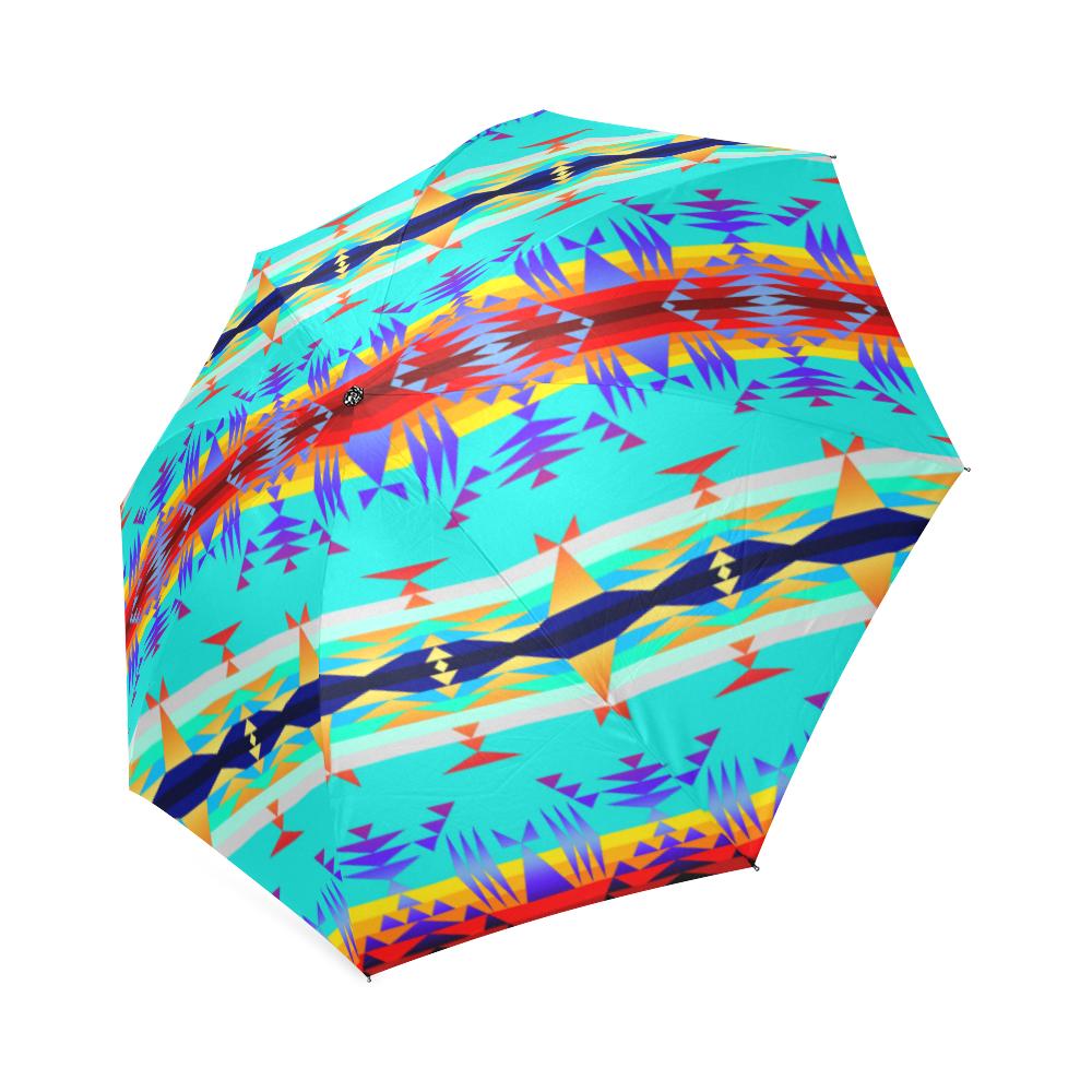 Between the Mountains Fire Foldable Umbrella Foldable Umbrella e-joyer 