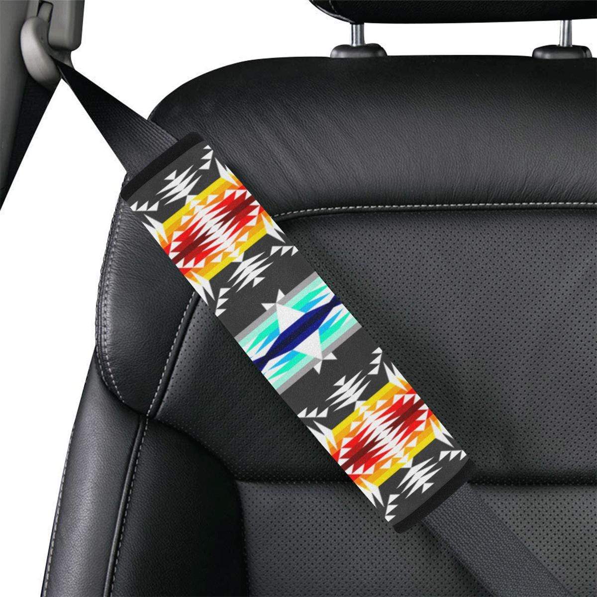 Between the Mountains Gray Car Seat Belt Cover 7''x12.6'' Car Seat Belt Cover 7''x12.6'' e-joyer 
