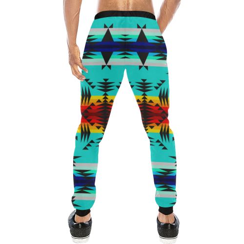 Between the Mountains Men's All Over Print Sweatpants (Model L11) Men's All Over Print Sweatpants (L11) e-joyer 