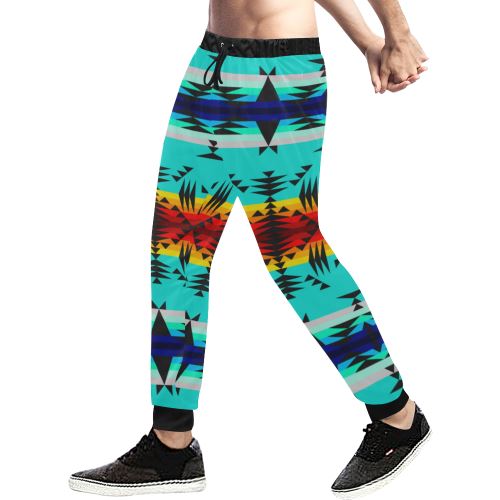 Between the Mountains Men's All Over Print Sweatpants (Model L11) Men's All Over Print Sweatpants (L11) e-joyer 