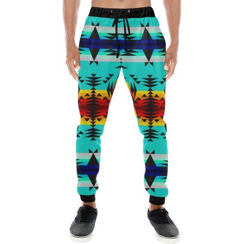 Between the Mountains Men's All Over Print Sweatpants (Model L11) Men's All Over Print Sweatpants (L11) e-joyer 