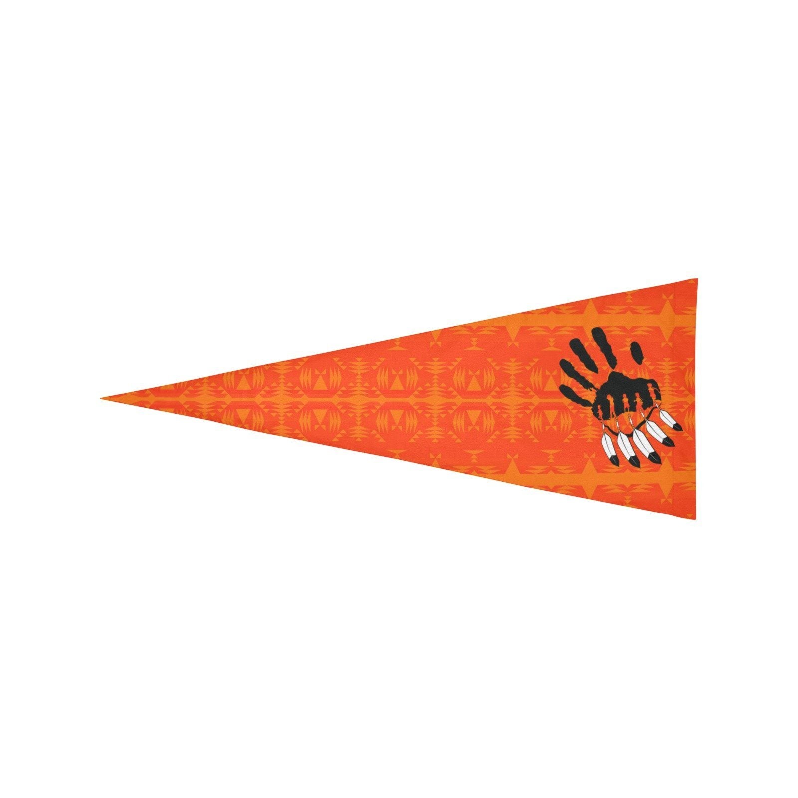 Between the Mountains Orange A feather for each Trigonal Garden Flag 30"x12" Trigonal Garden Flag 30"x12" e-joyer 