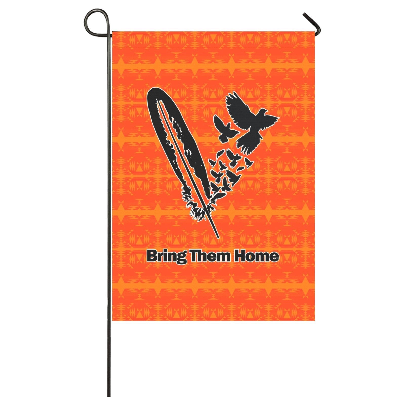 Between the Mountains Orange - Bring Them Home Garden Flag 28''x40'' (Two Sides Printing) Garden Flag 28‘’x40‘’ (Two Sides) e-joyer 