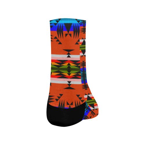 Between the Mountains Orange Crew Socks Crew Socks e-joyer 