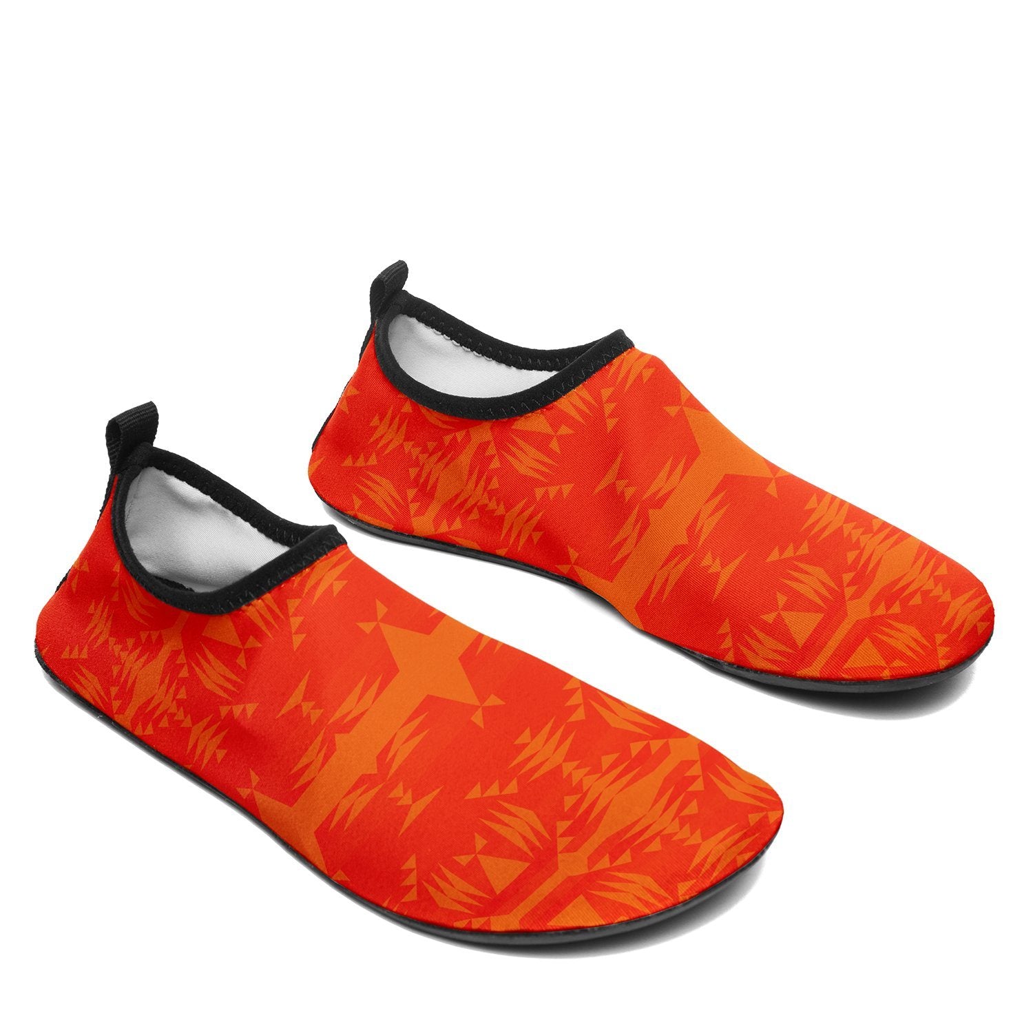 Between the Mountains Orange Sockamoccs Slip On Shoes Herman 