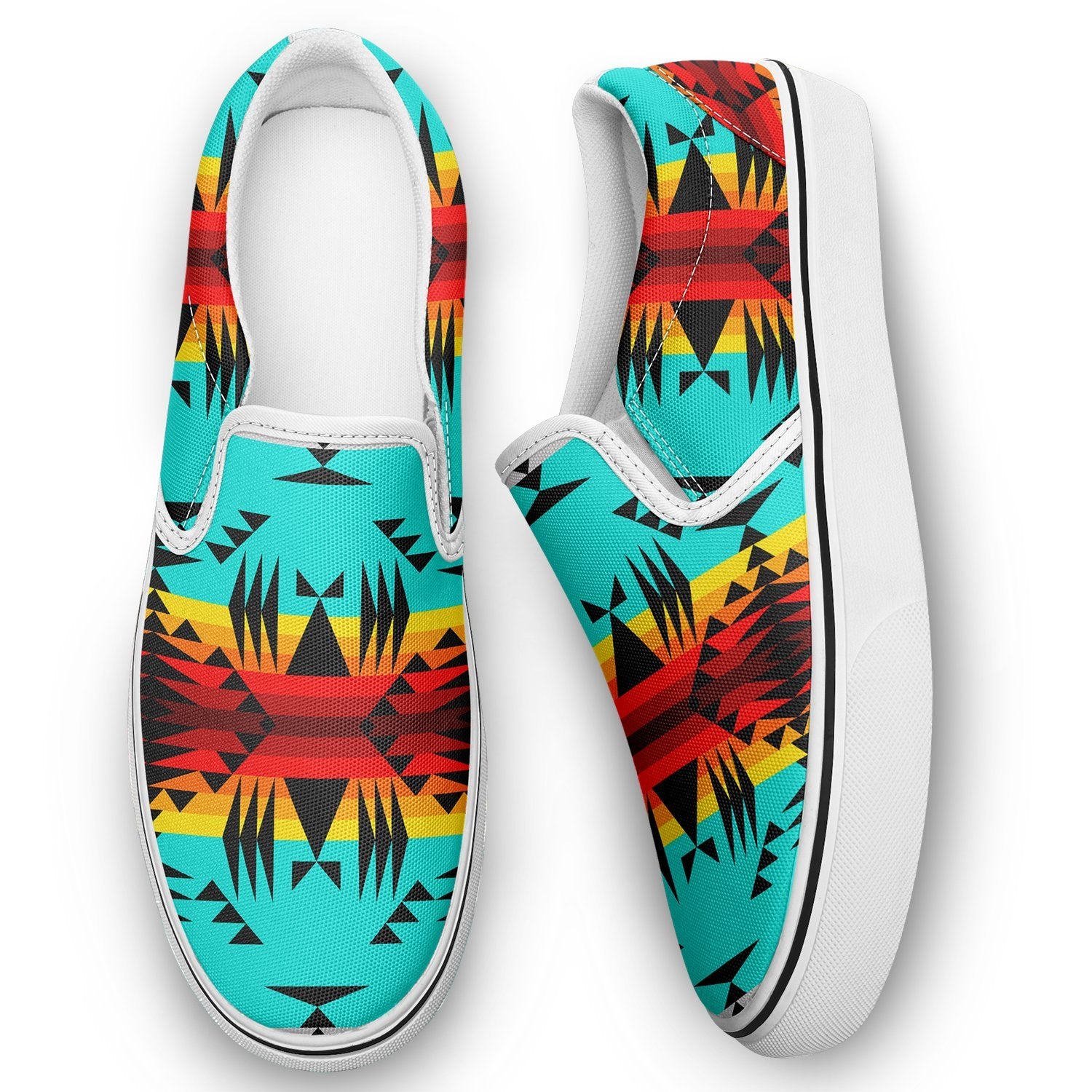 Between the Mountains Otoyimm Canvas Slip On Shoes 49 Dzine 