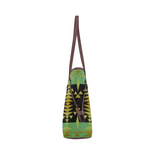 Between the Mountains Sage Clover Canvas Tote Bag (Model 1661) Clover Canvas Tote Bag (1661) e-joyer 
