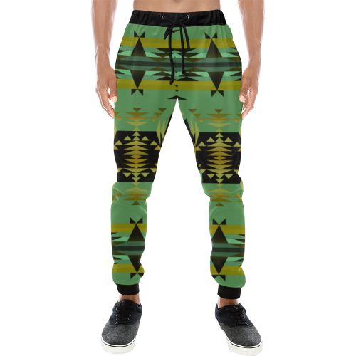 Between the Mountains Sage Men's All Over Print Sweatpants (Model L11) Men's All Over Print Sweatpants (L11) e-joyer 