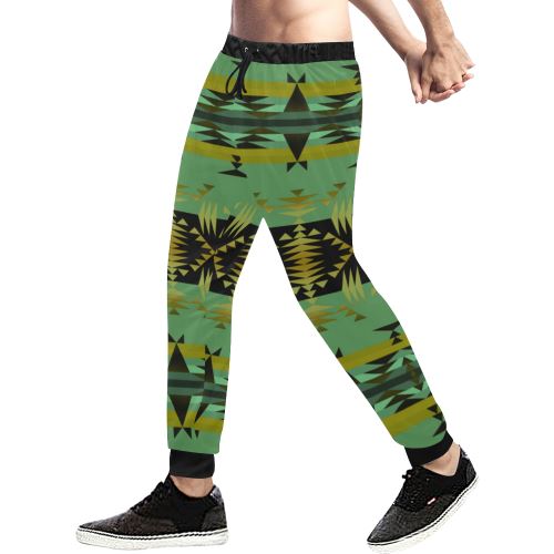 Between the Mountains Sage Men's All Over Print Sweatpants (Model L11) Men's All Over Print Sweatpants (L11) e-joyer 